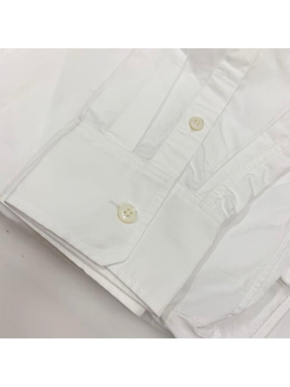 Prada Poplin Dress Cotton Triangle Logo White - Picture 9 of 12
